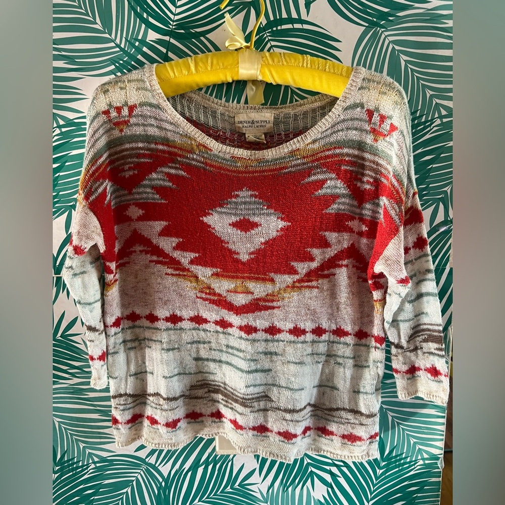 Denim & Supply Ralph Lauren Knit Color sweater Sz m
